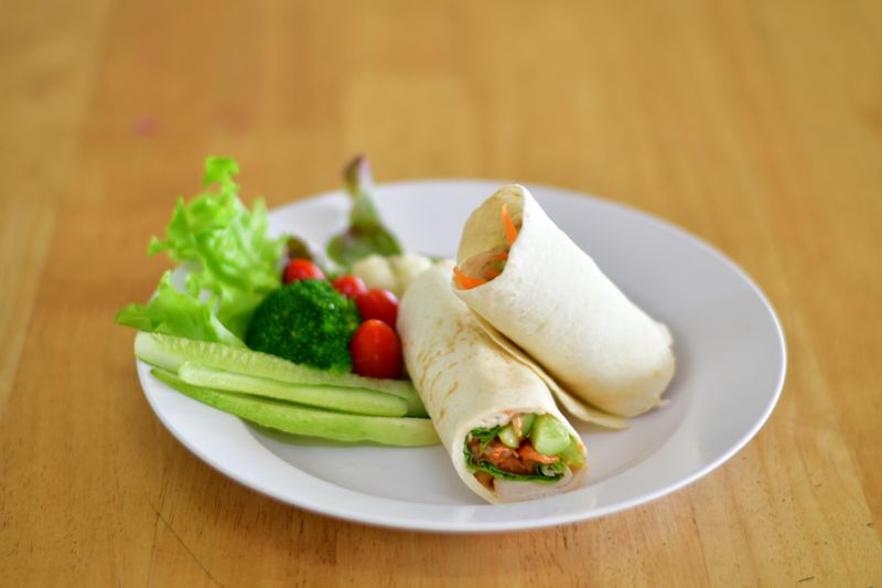Italian garden salad with fresh vegetables